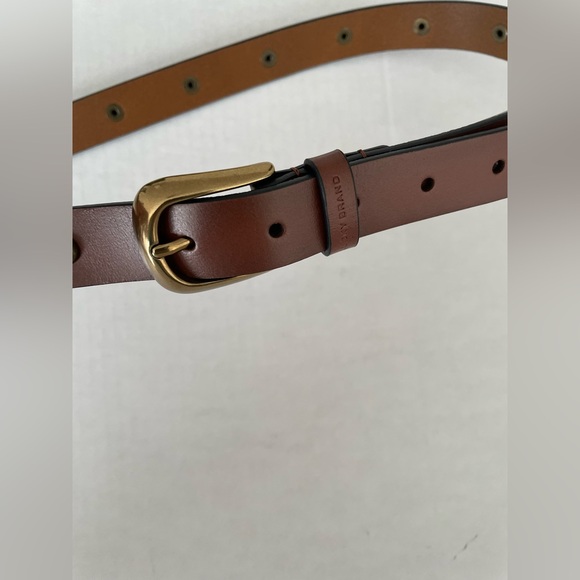 Lucky Brand Accessories - Lucky Brand Brown Leather Belt with Gold Tone Buckle